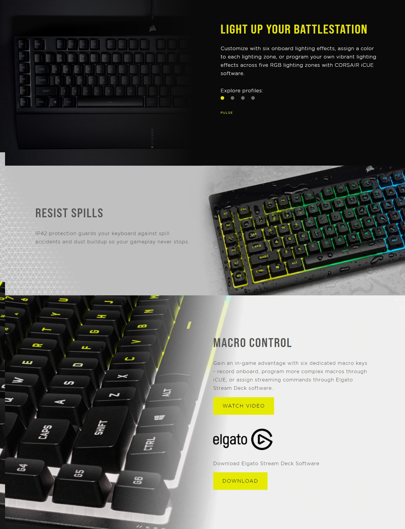 Corsair K55 RGB PRO Gaming Keyboard